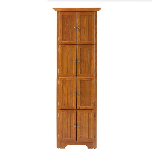 Oak Corner Pantry Cabinet