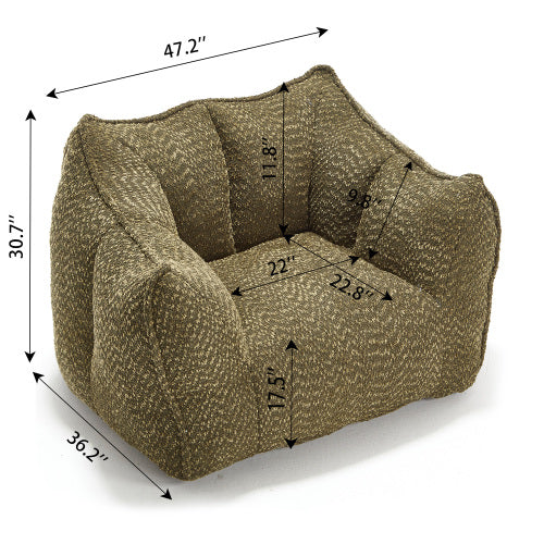 Boucle Bean Bag Chair