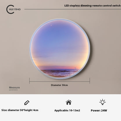 Internet Celebrity Moon Background Wall Lamp