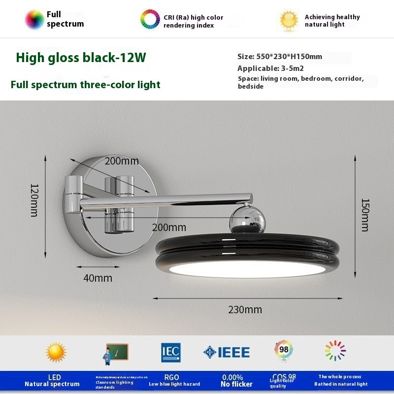 Cream Wind Bedside Wall Lamp Bedroom