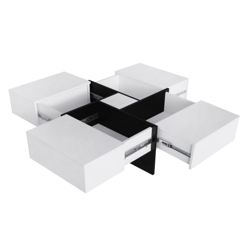 White Storage Coffee Table