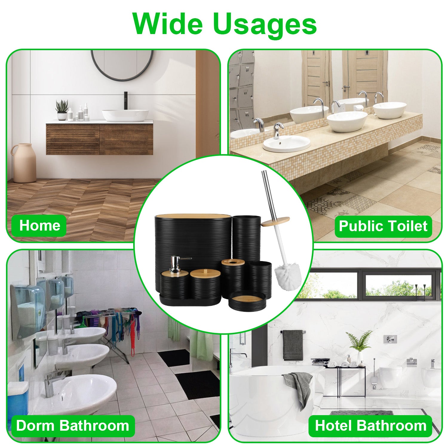Modern Bathroom Accessories Set