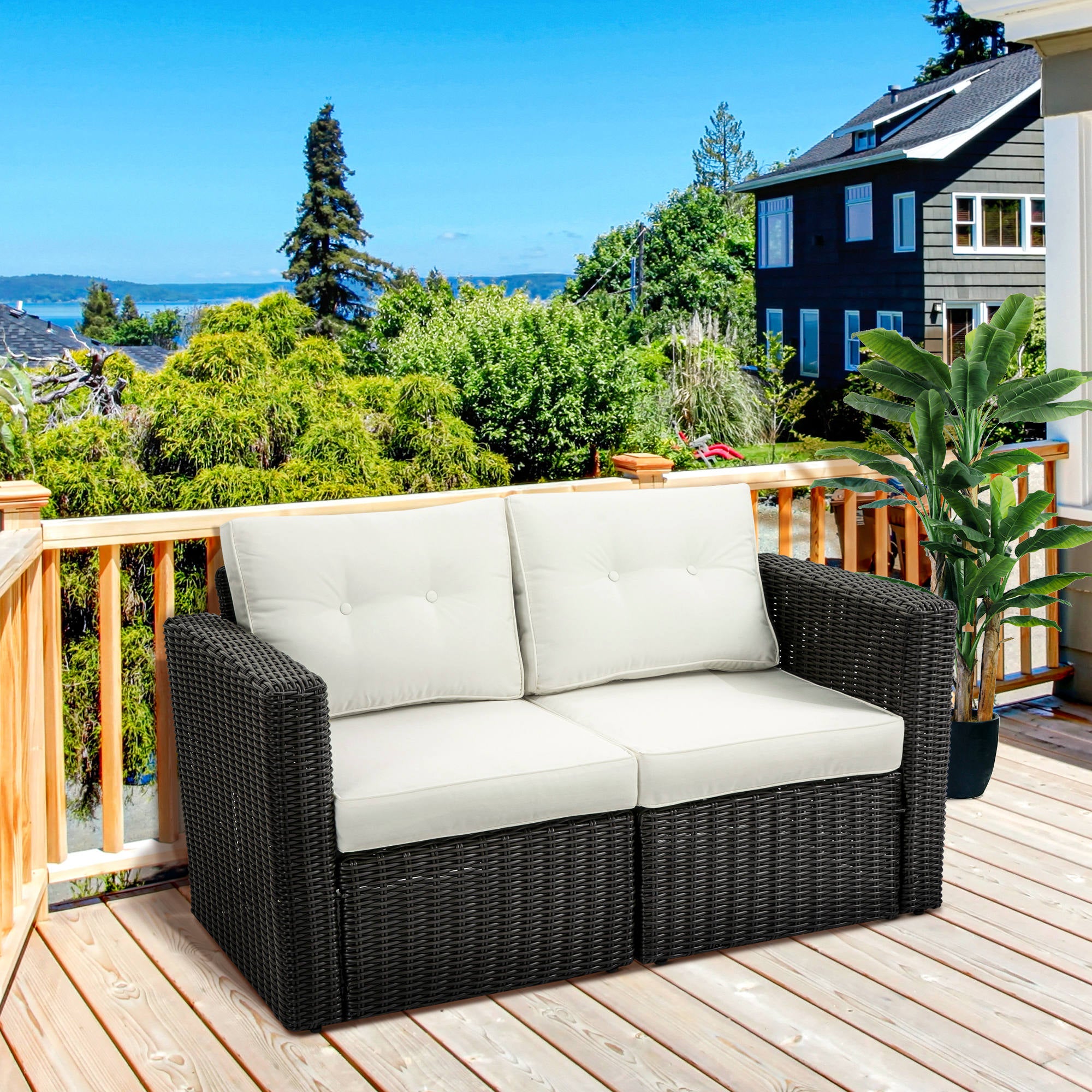 Modern Corner Patio Sofa