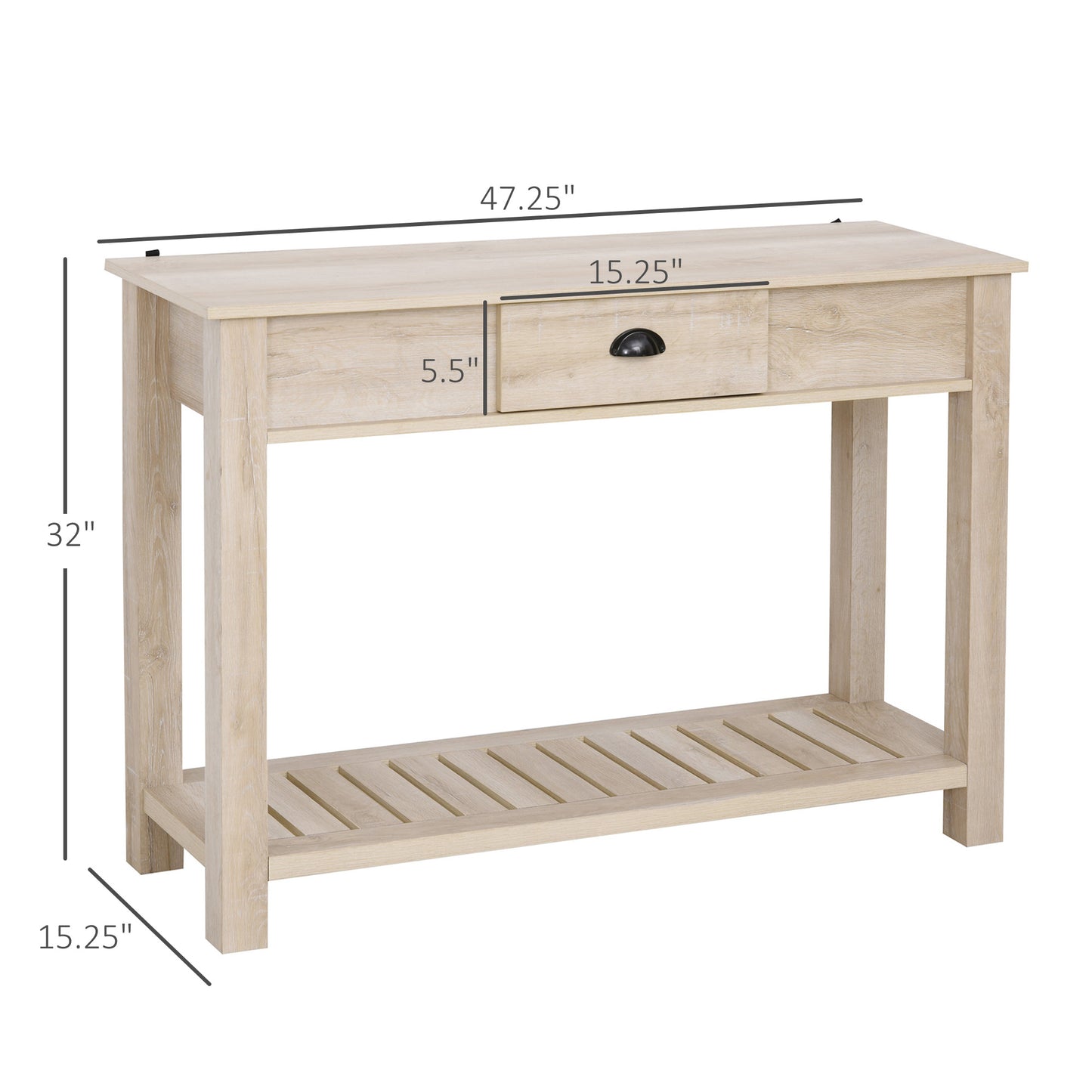Console Side Entryway Table with Storage Drawer