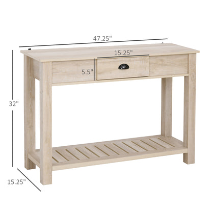 Console Side Entryway Table with Storage Drawer