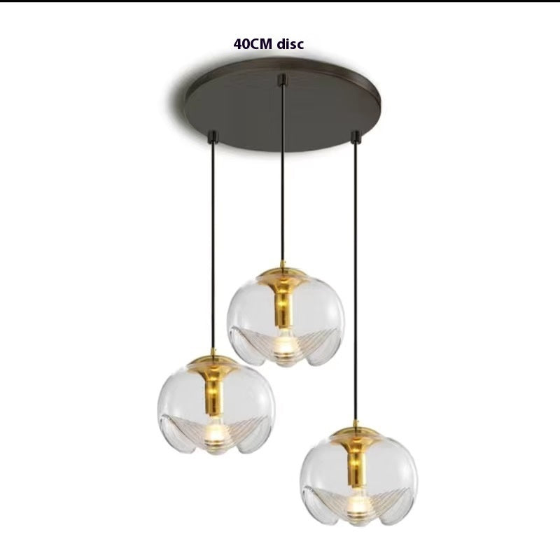 Amber Glass Nordic Chandelier Warm Glow Design