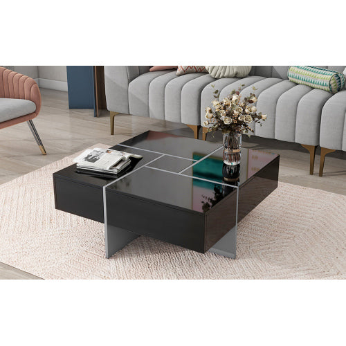 Black Storage Coffee Table