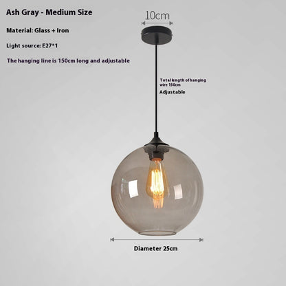 Creative Colored Glass Ball Chandelier