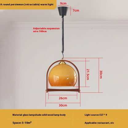 Zhonggu Vintage Restaurant Chandelier Retractable Lamp American Style Retro Creative Bedroom Light