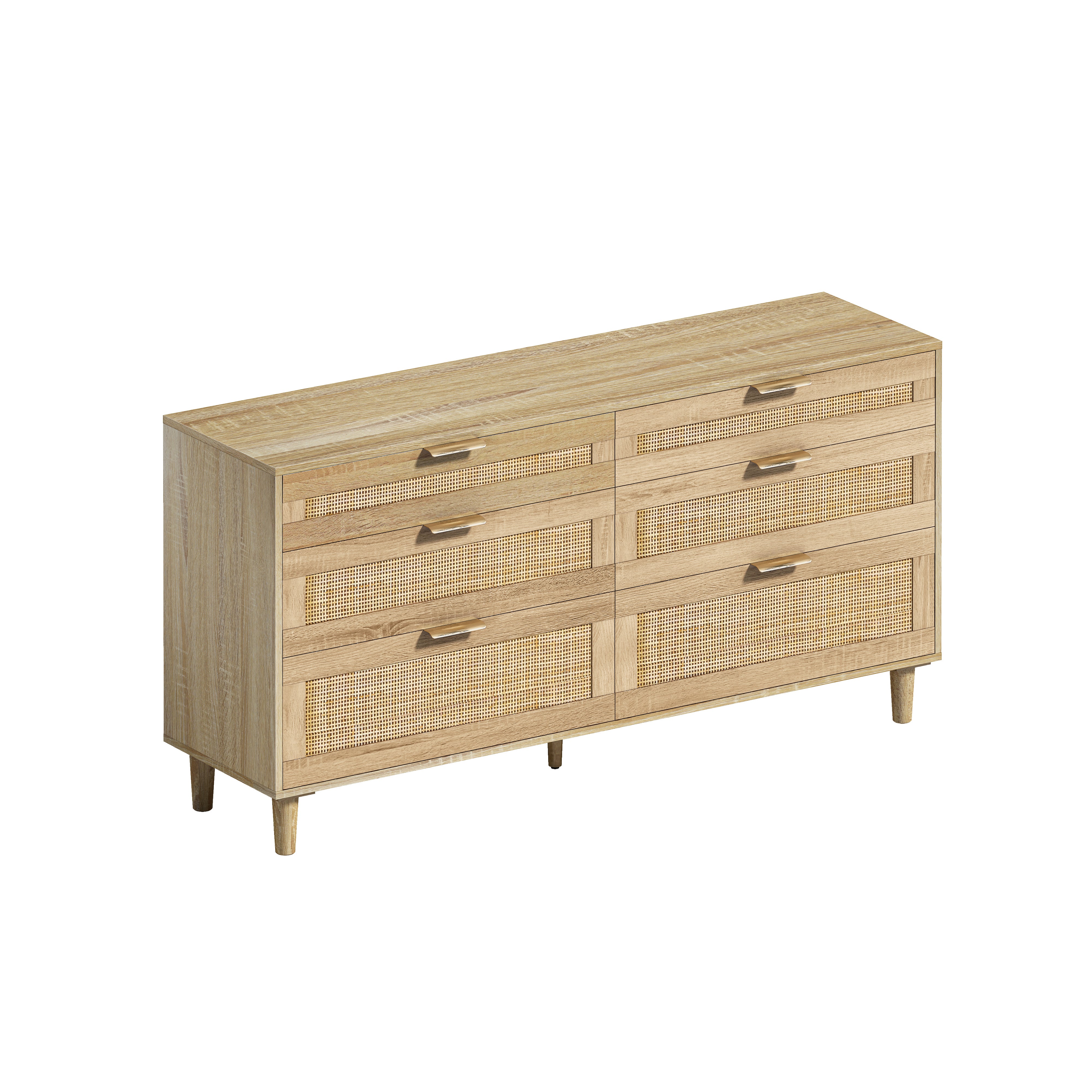 Natural Rattan Dresser