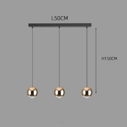 Modern Aluminum Ball Chandelier