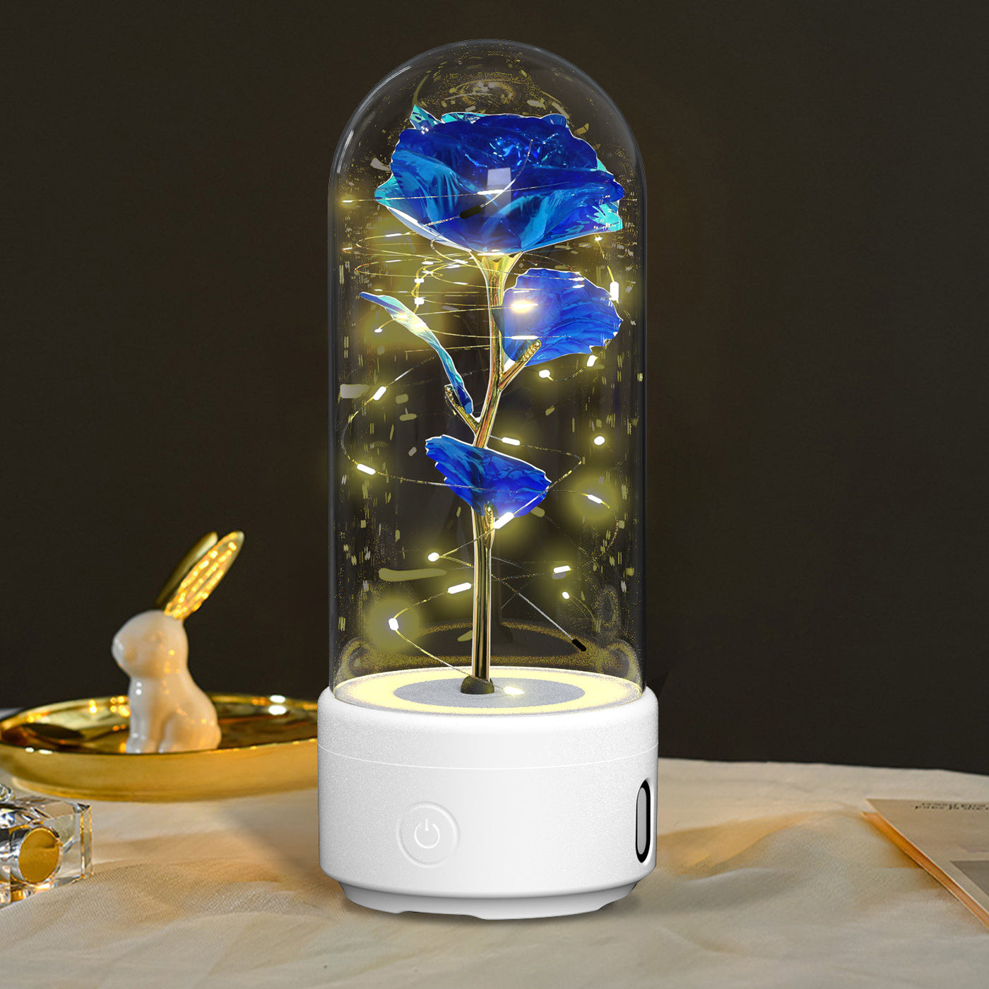 Rose Glass LED Nightlight