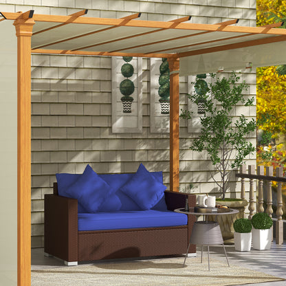 2 Piece Patio Corner Sofa Set