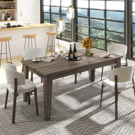 Dining Table,106.3 In Large Extendable Kitchen Table