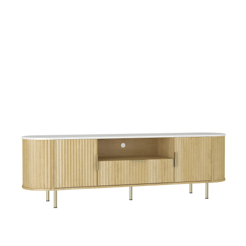 Lving Room Floor-standing TV Cabinet With 16 Color LEDs, Entertainment Center With Storage Doors, TV Console Media Cabinet,  Living Room