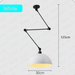 Modern Simple Personality Adjustable Light Creative Nordic Dining Room Bar Bedroom Bedside Collapsible Single-head Droplight