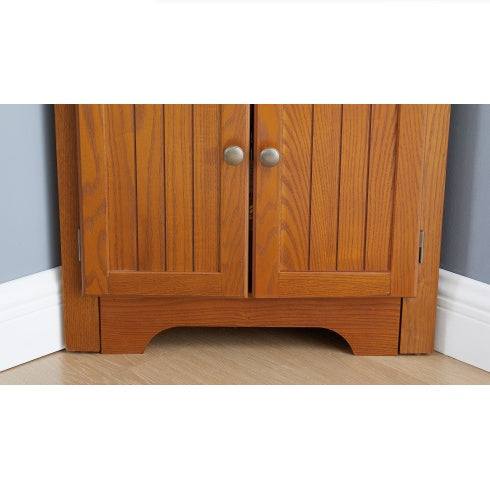 Oak Corner Pantry Cabinet