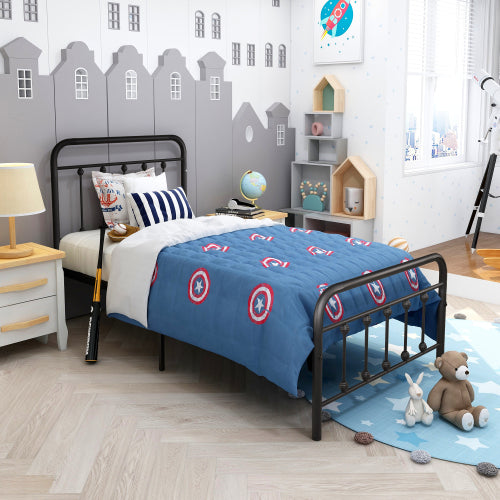 Twin Victorian Metal Bed