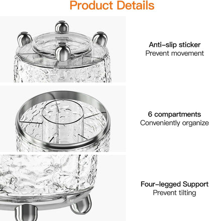 Large Capacity Bathroom Vanity Makeup Brush Storage Rack Organizer