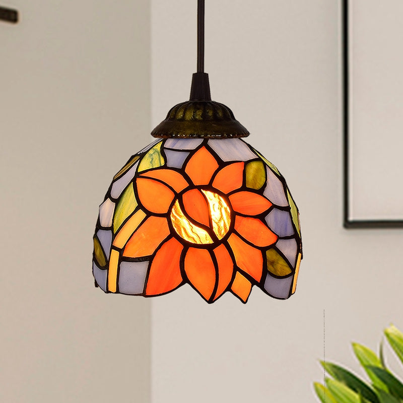 American Stained Glass Chandelier