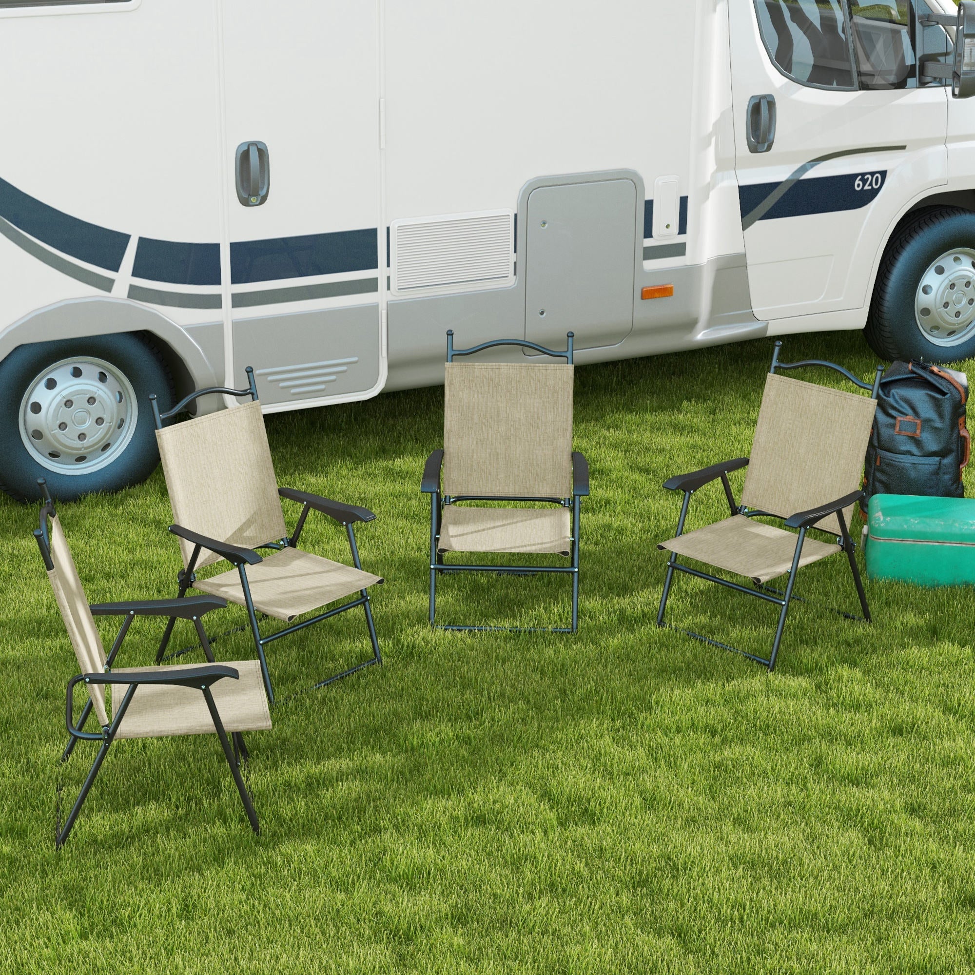 Gray Patio Chair Set