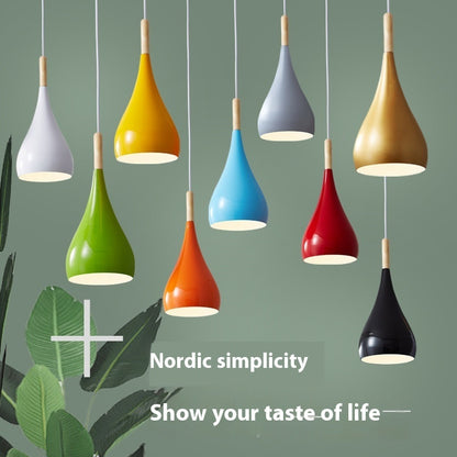 Nordic Macaron Three-end Ceiling Lamp Dining-room Lamp Modern Minimalist