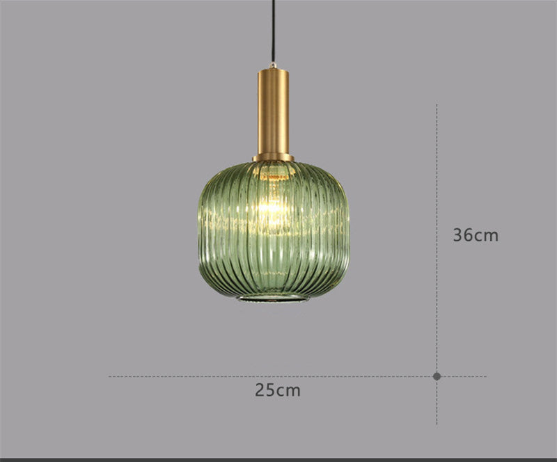 Bedroom Bedside Simple Bar Glass Chandelier Retro Lamps