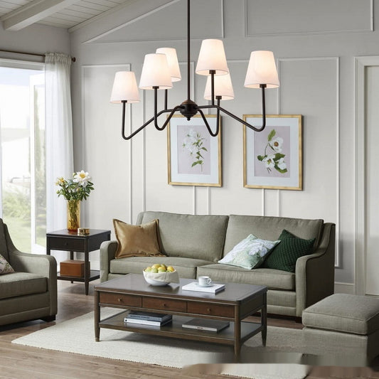 Industrial Style Living Room Retro Design Multi-head Chandelier