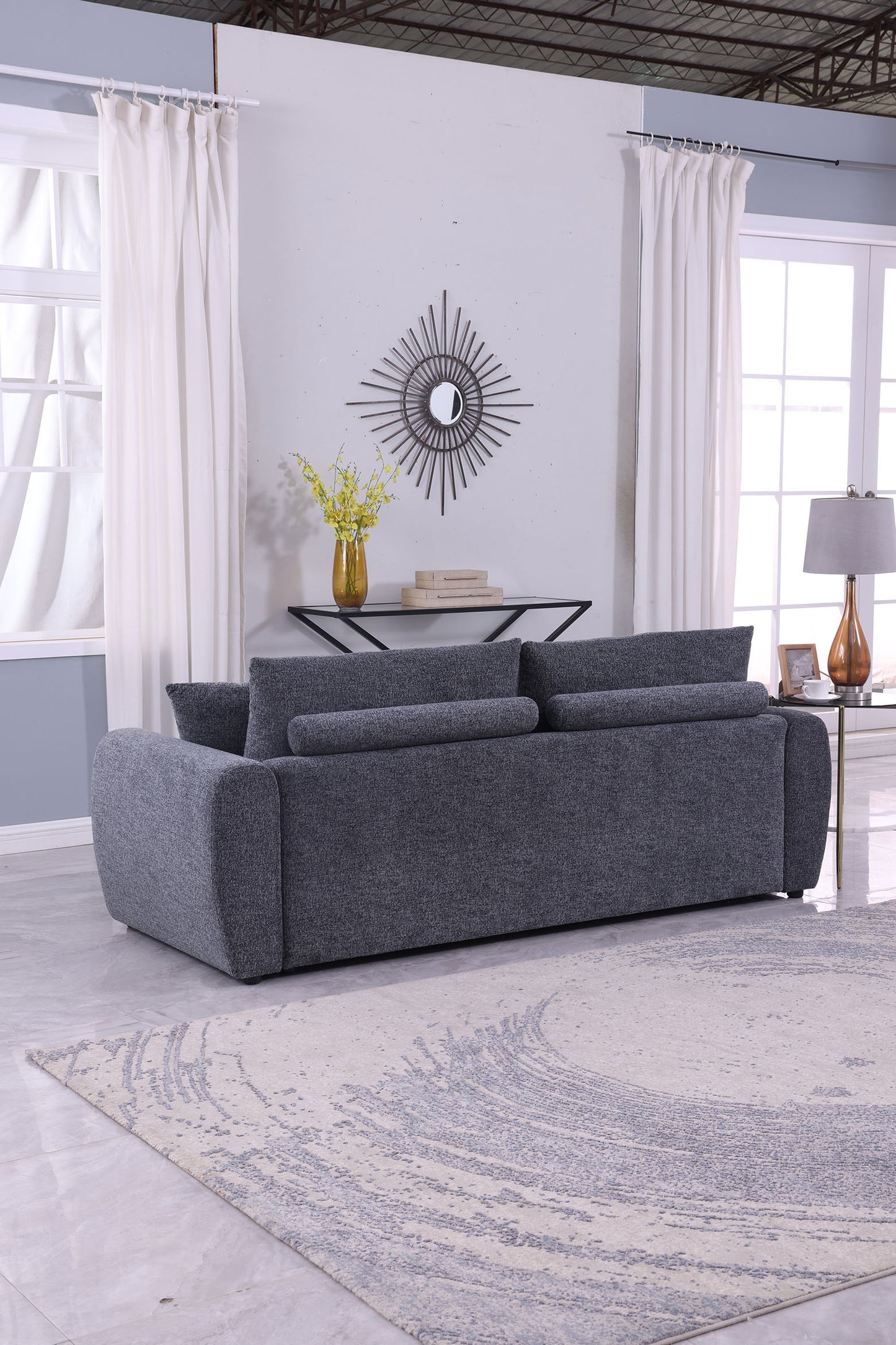 Modern Minimalist Comfortable Compressed GREY Sofa