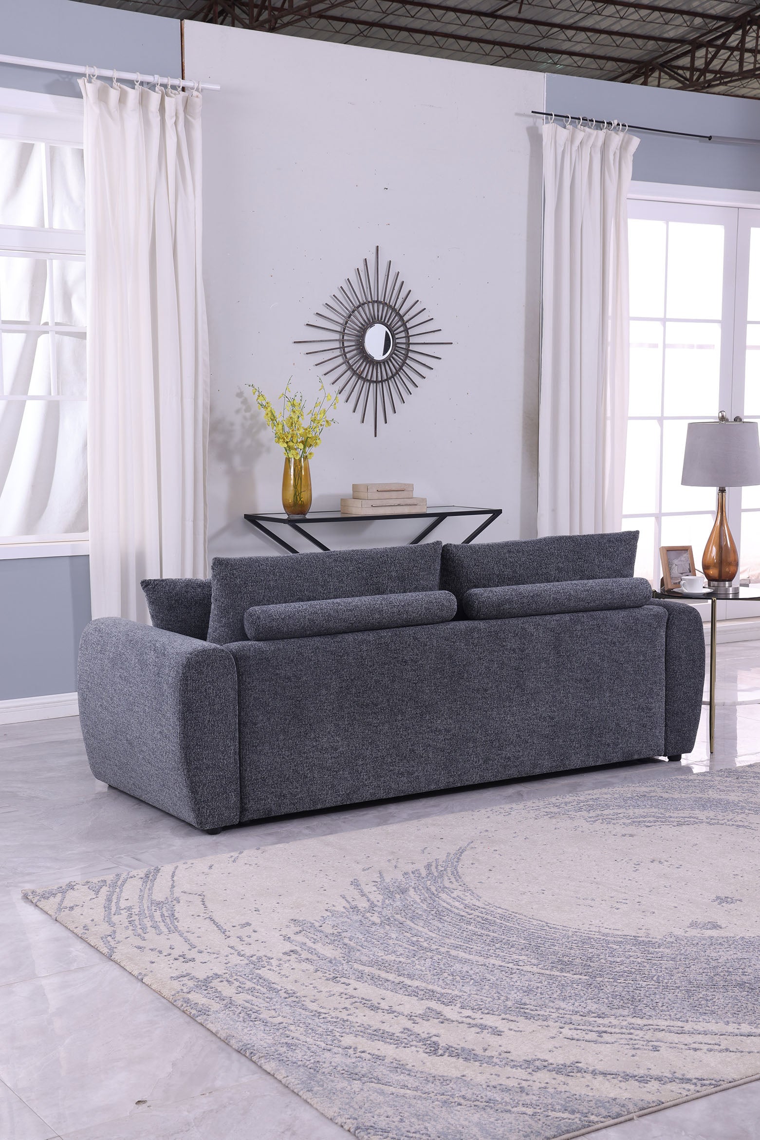 Grey Compressed Sofa