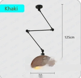 Modern Simple Personality Adjustable Light Creative Nordic Dining Room Bar Bedroom Bedside Collapsible Single-head Droplight