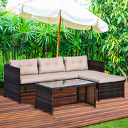 Black Contemporary Patio Set