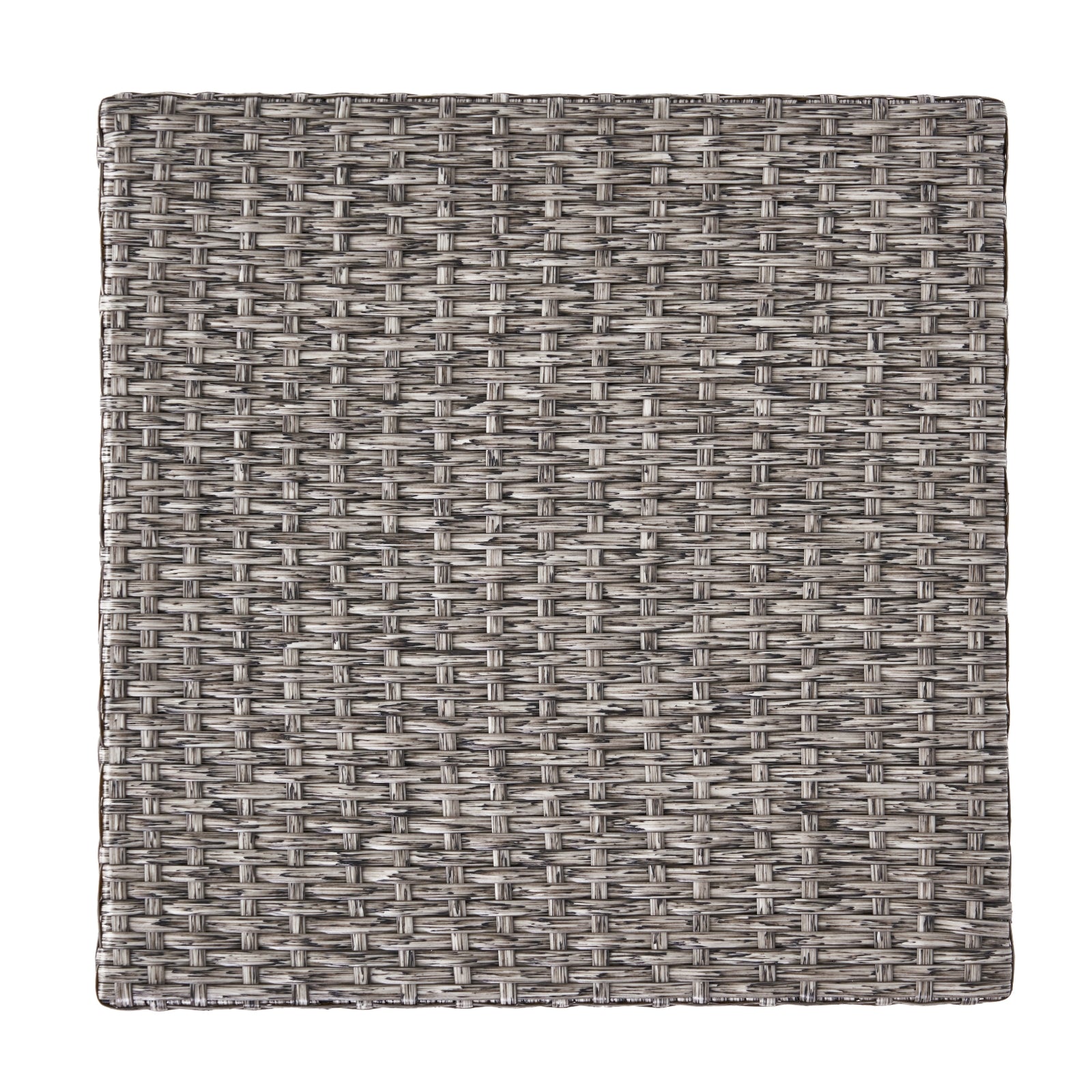 Black Rattan Accent Table