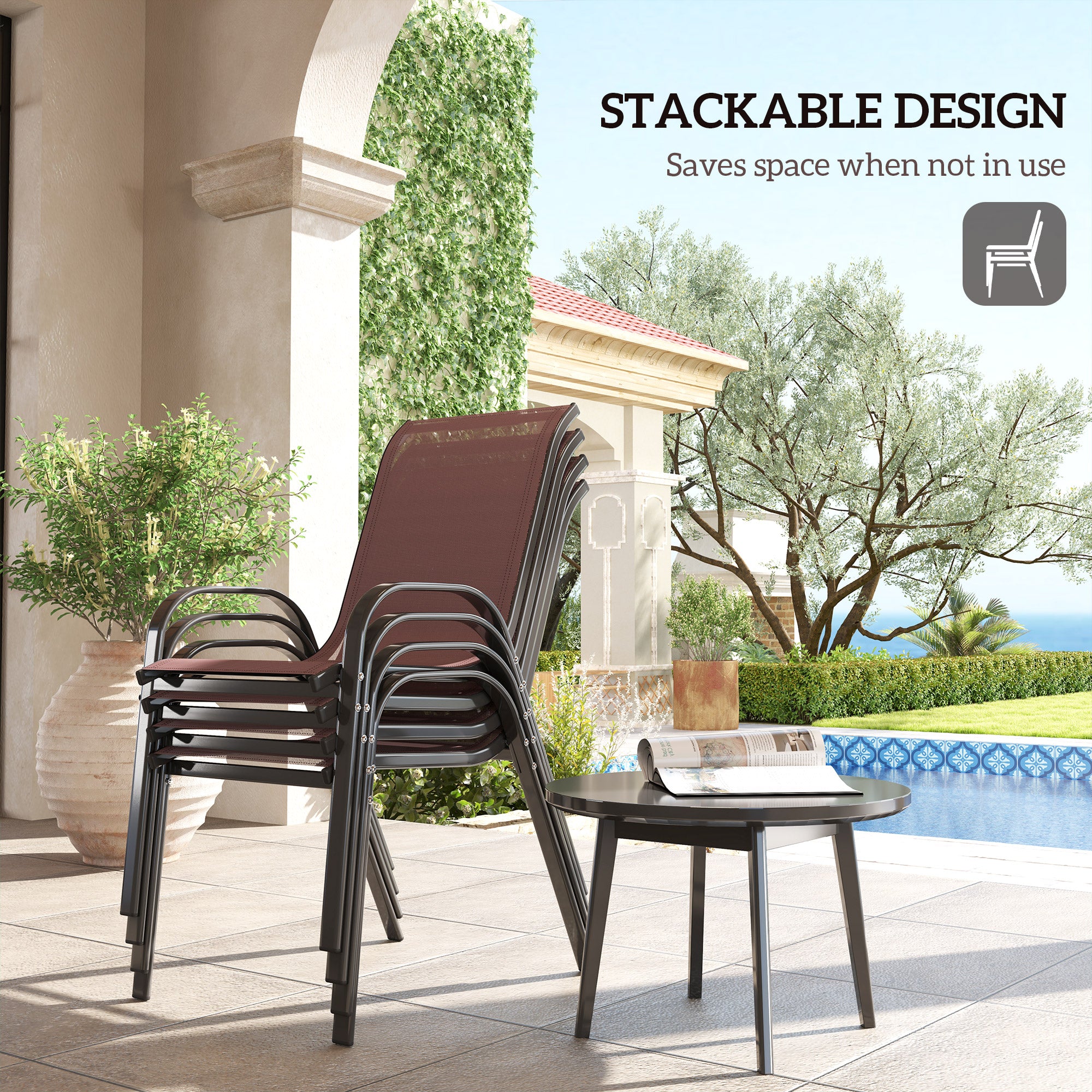 Stacking Outdoor Dining Chairs