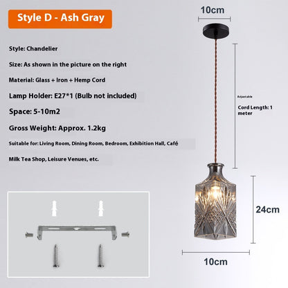 Bedroom Bar Entrance Bar Hotel Homestay Simple Wine Bottle Glass Chandelier