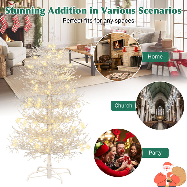 Snow-Flocked Fir Christmas Tree