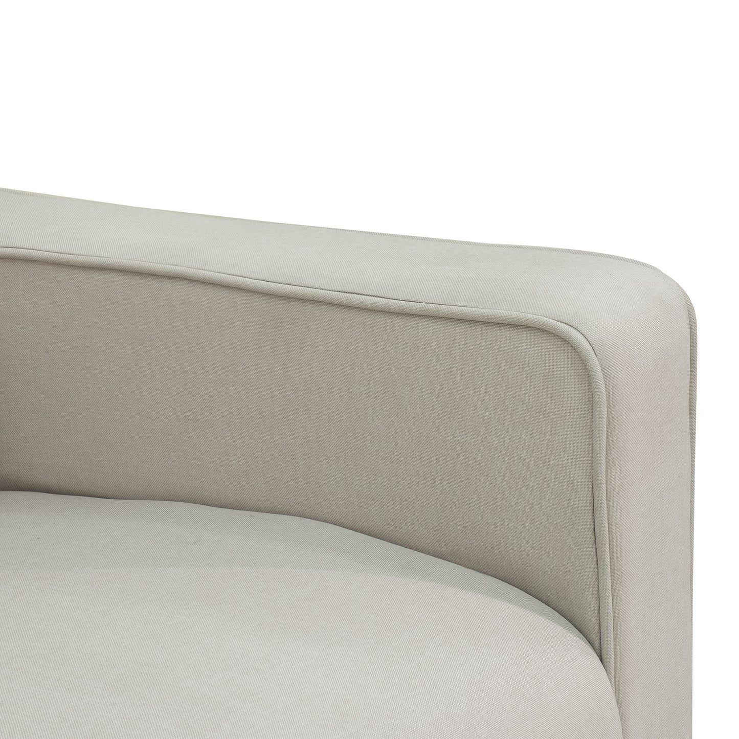 Wingback Recliner Chair Manual Rocking Sofa 360° Swivel Glider with Button Tufted