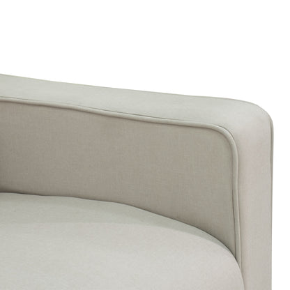 Wingback Recliner Chair Manual Rocking Sofa 360° Swivel Glider with Button Tufted