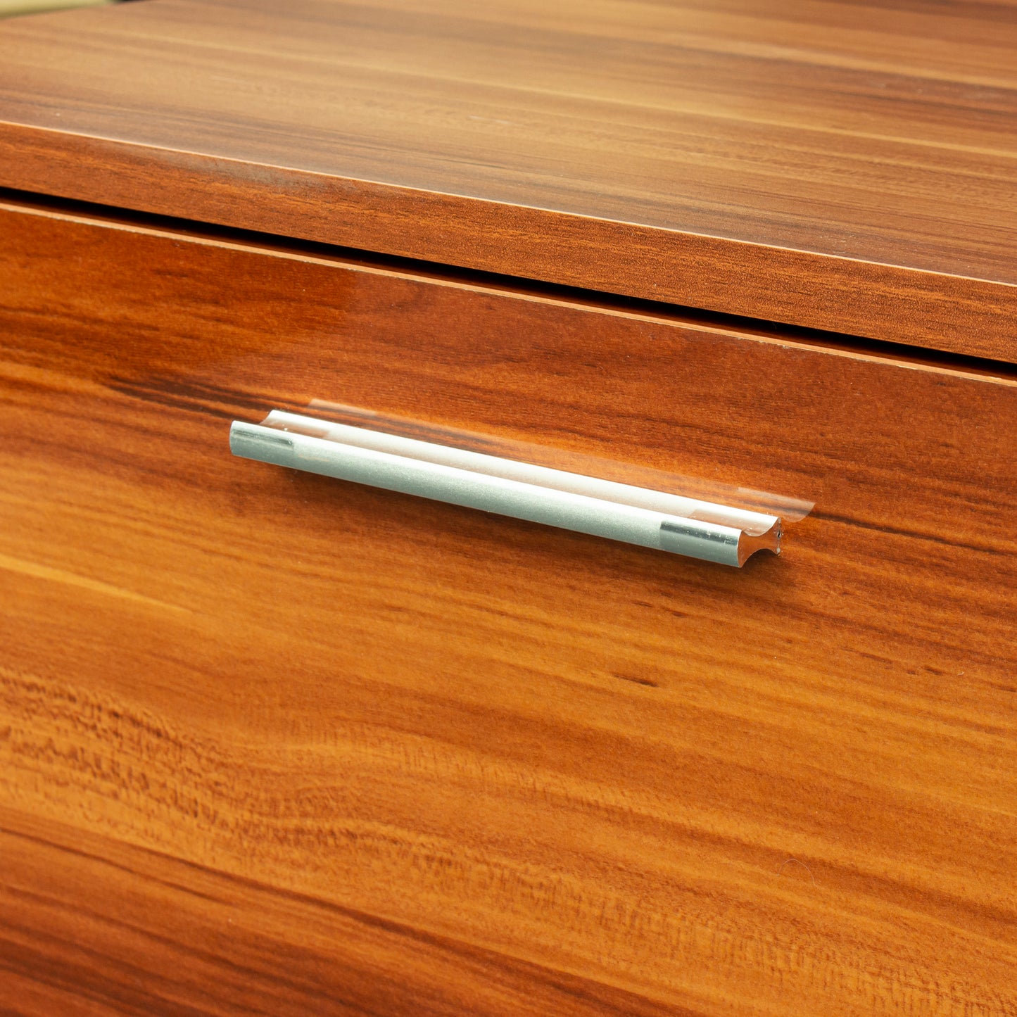 Walnut TV Stand For 70 Inch TV Stands, Media Console Entertainment Center Television Table, 2 Storage Cabinet With Open Shelves For Living Room Bedroom