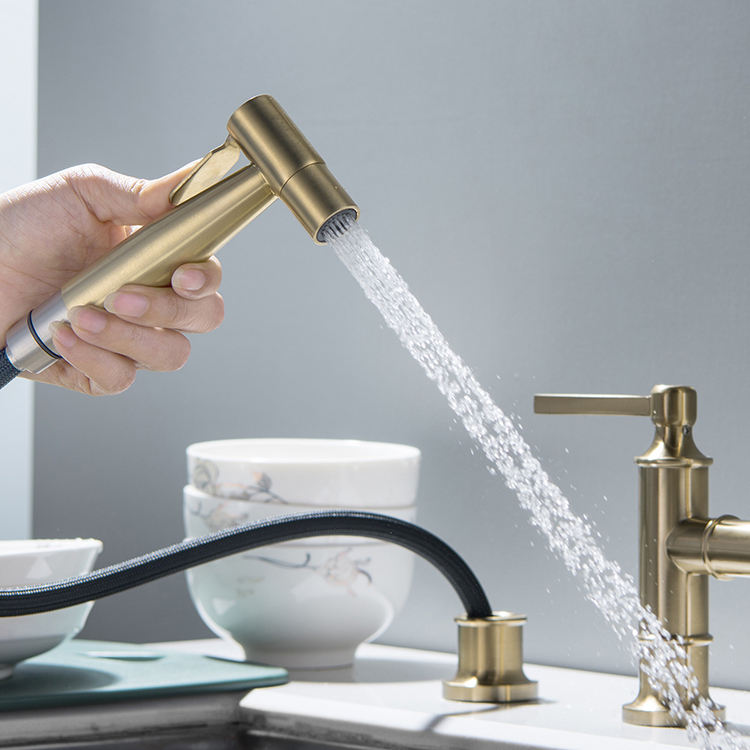 European Style Full Brass Golden Basin Faucet