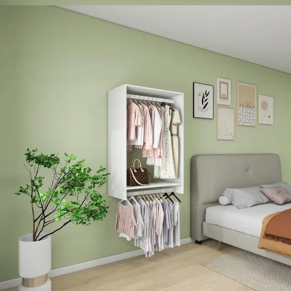 Wooden Modular Closet Organizer Modern Bedroom
