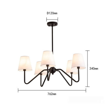 Industrial Style Living Room Retro Design Multi-head Chandelier