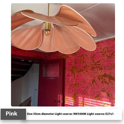 Cloth-craft Hanging Lamp Log Wind Hotel Lamp