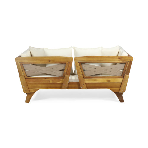 Teak Fabric Sofa Bed