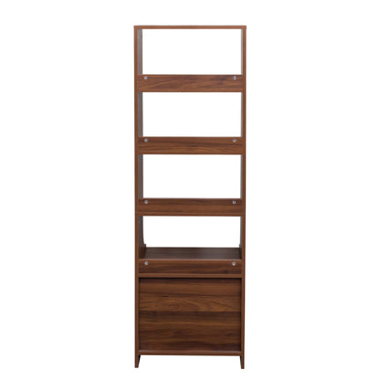 Night Stand With Bookshelf, Night Stand With 2 Storage Drawers For Bedroom