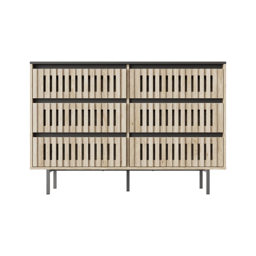 Natural Black Storage Cabinet