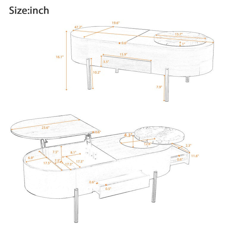 Black Lift Coffee Table