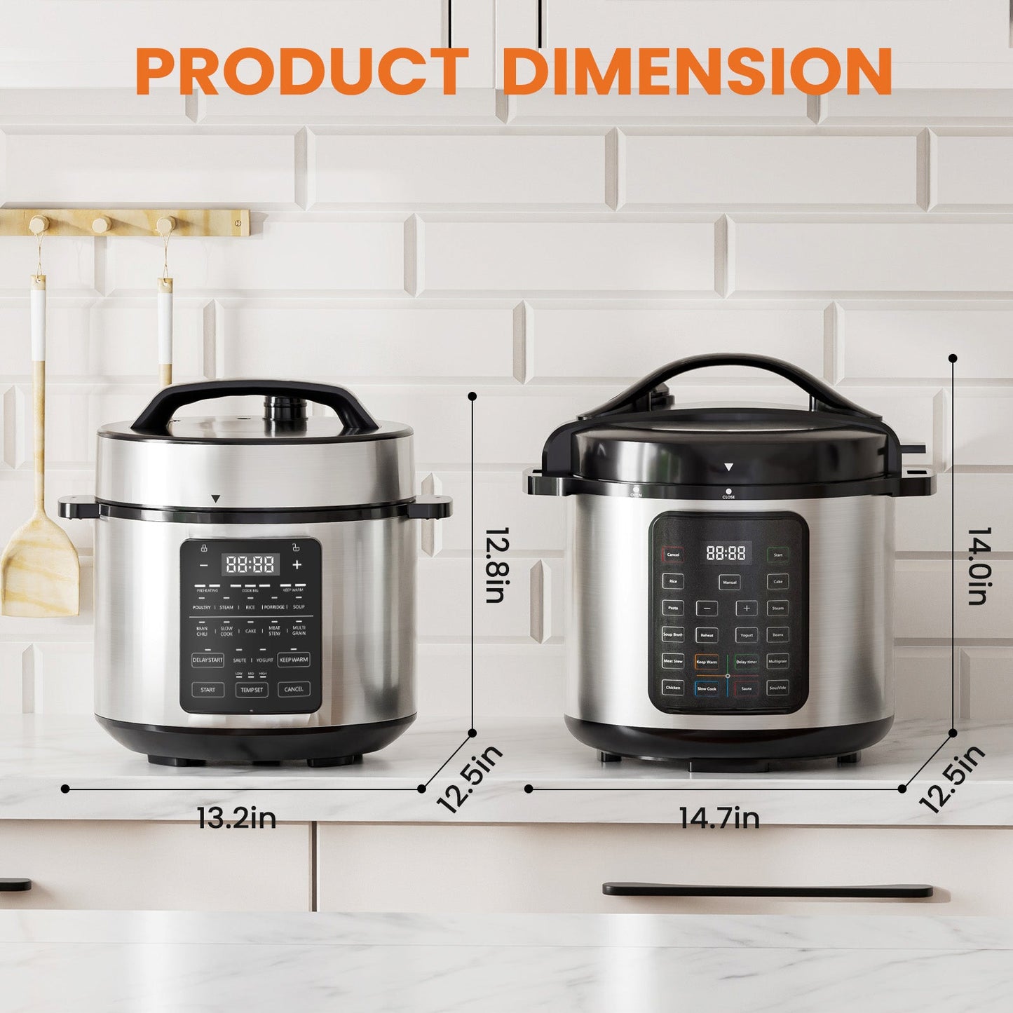9 In 1 Electric Pressure Cooker, Warmer & Sterilizer, Saute, Slow Cooker, Rice Cooker, Multi-Functional Smart Pot - Decorbites