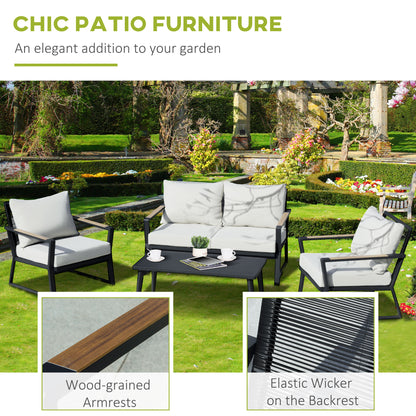 4 Piece Patio Furniture Set
