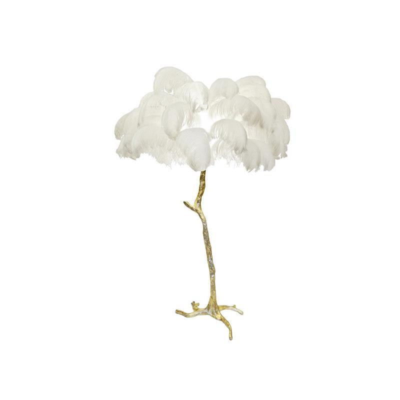 Ostrich Feather Floor Lamp
